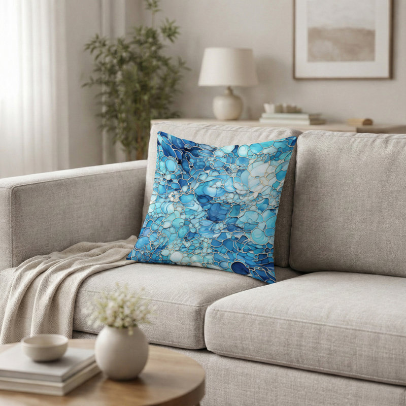 Coussin Tropical, H 16 po x l 16 po