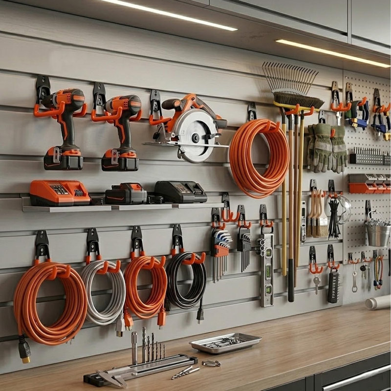 Heavy Duty Garage Hooks 10 Pack Wall Mount Utility Storage Rack