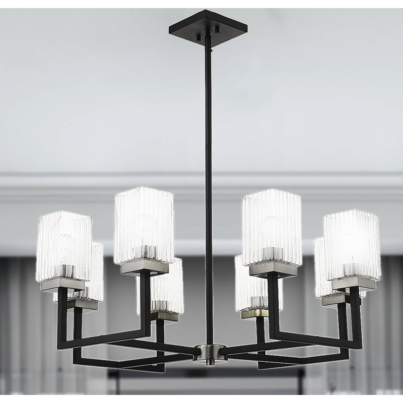 Lustre linéaire moderne à 8 lumières Dolph