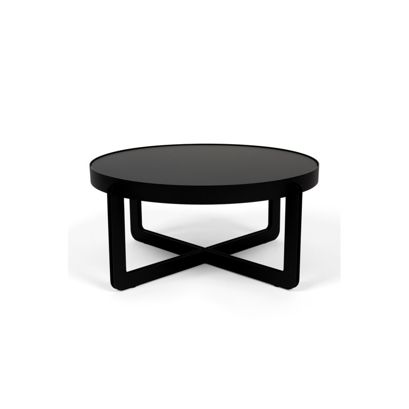 Table basse centrale, Noir, Noir