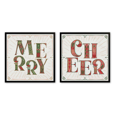Merry Bright, ensemble de 2 reproductions d'art
