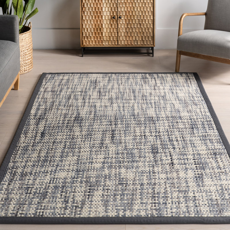 Coretta Modern Bordered Area Rug, Rectangle 7'6" x 9'6"