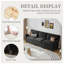 Canapé 3 places en velours côtelé Aislin l 94,49 po x P 23,62 po x H 33,46 po
