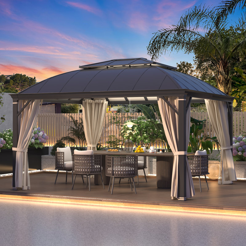 Aluminum Patio Gazebo, 12 ft x 14 ft