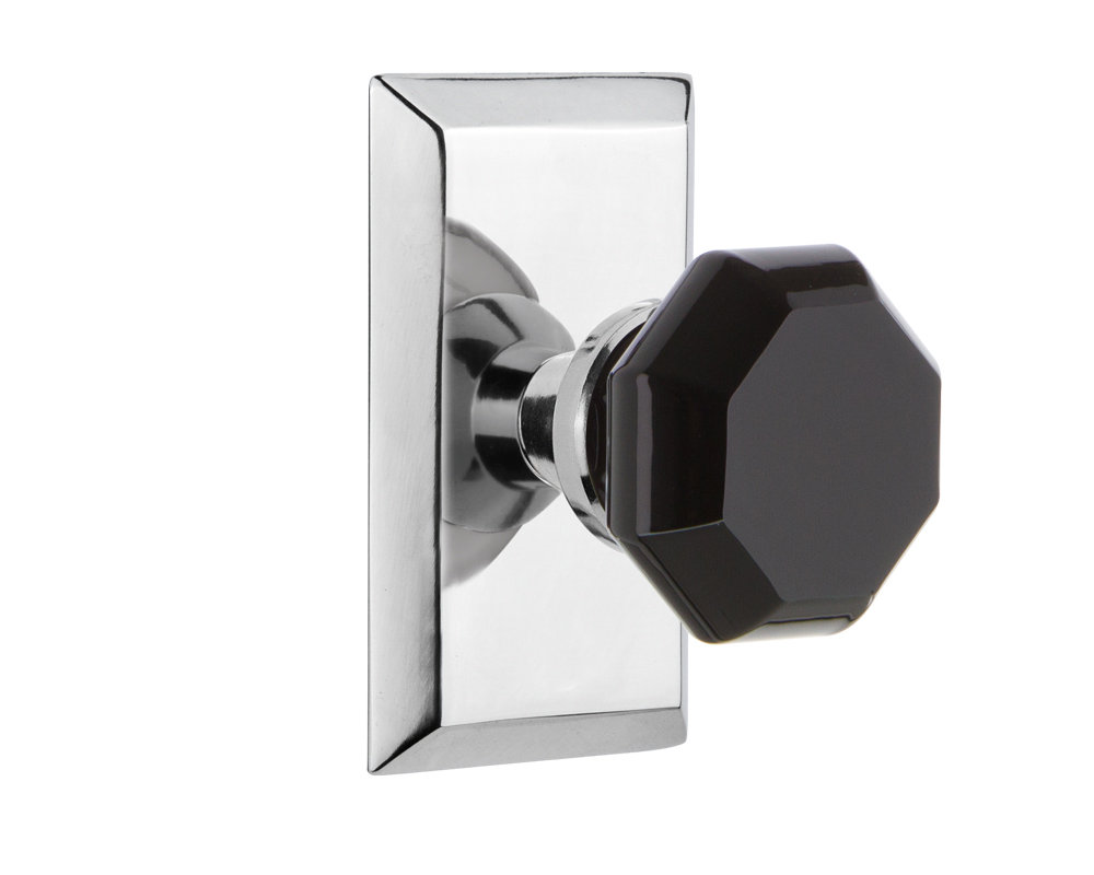 Studio Plate with Waldorf Black Door Knob Nostalgic Warehouse 