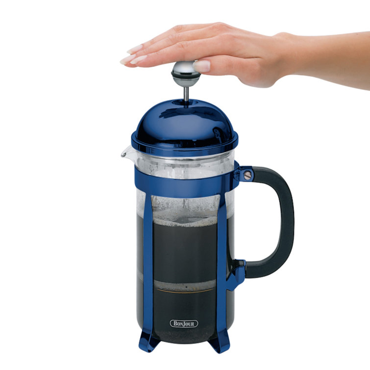 Bonjour Maximus 8-Cup French Press - Blue