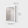 Bathroom Medicine Cabinet with Lights, Adjustable Brightness and Color Temperature, Anti-fog Mirror, and Digital Clock & Temp Display