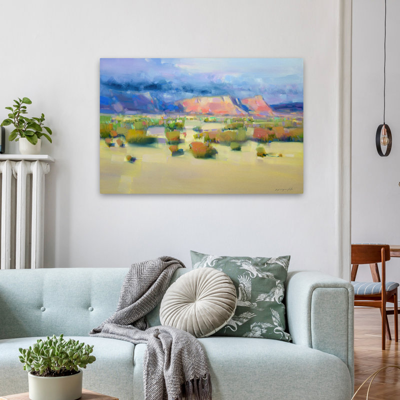 Canyon View, nouvelle version, art contemporain, art abstrait, H 36 po x l 24 po