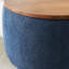 Repose-pieds rond avec rangement, fonction 2 en 1, table de bout et repose-pieds-321521235