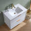 Ensemble de meuble-lavabo simple mural moderne 30 po 30 po