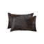  (Set of Two) 12" X 20" Cowhide Lumbar Throw Pillow-124279415