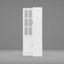 78.9" H Corner Storage Cabinet With Glass Doors