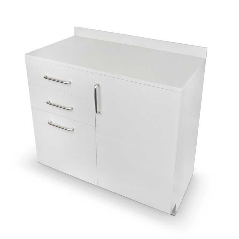 Armoire de cuisine avec 3 tiroirs et 1 porte prête à assembler