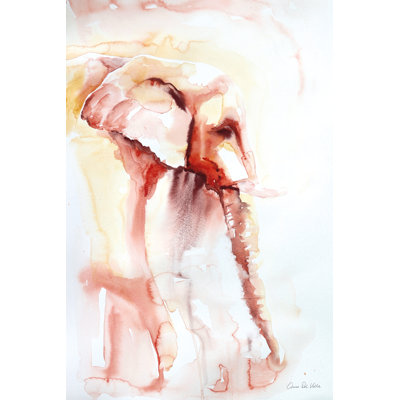 African Elephant by Aimee Del Valle - Wrapped Canvas Painting