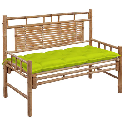 Lydd Bamboo / Rattan Garden Bench by Bayou Breeze