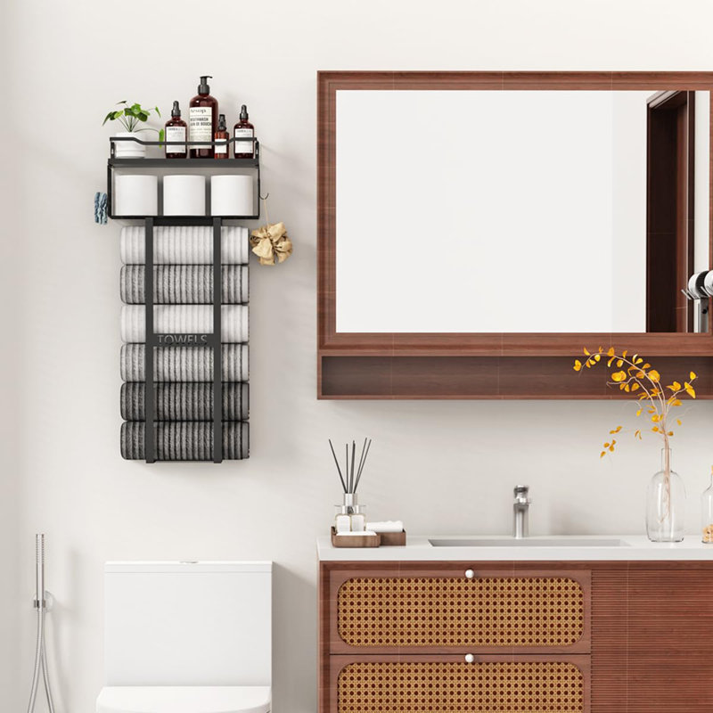 Porte-serviettes mural 31 ", Noir