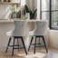 Tabouret de comptoir pivotant rembourré (ensemble de 2)-419045725