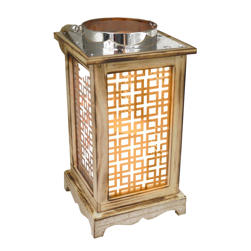 Wood Wall Lantern with Candle Included