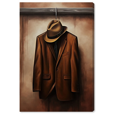 Sib chapeau et manteau sur toile