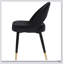 Élégantes chaises latérales arquées noires (ensemble de 2) avec un design ergonomique pour le confort et le style dans les salles à manger modernes