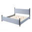 Très grand lit tapissier en bois d'hévéa 48 po-505626780