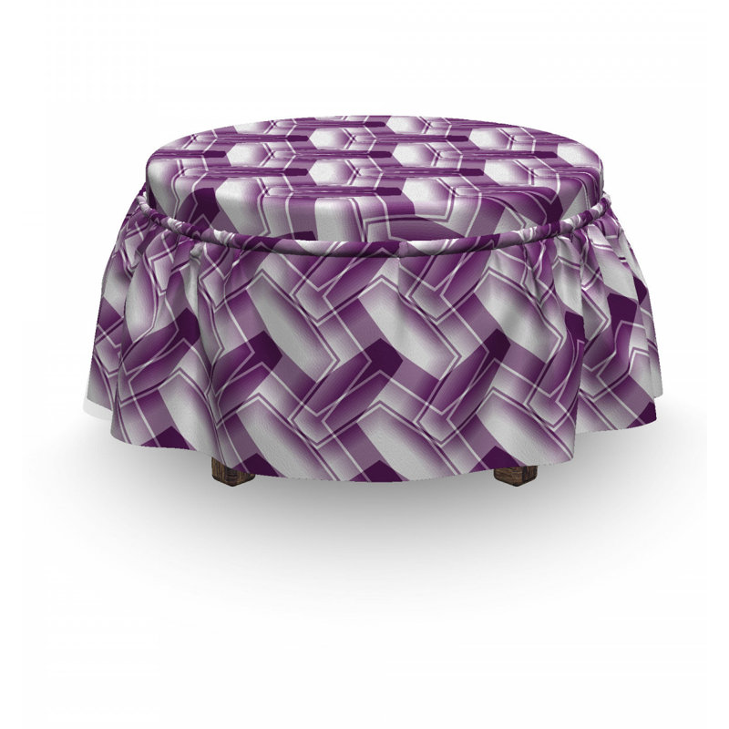 Box Cushion Ottoman Slipcover