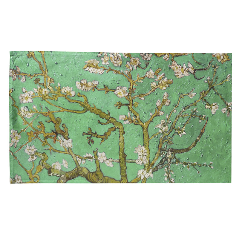 Tea Towel Kitchen Towel, Cotton Twill, Brown/Green