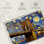 Impression sur toile Brooklyn Bridge Starry Night-1461023918