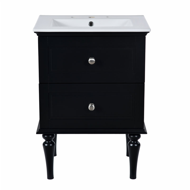 Meuble-lavabo 24 po avec lavabo en céramique