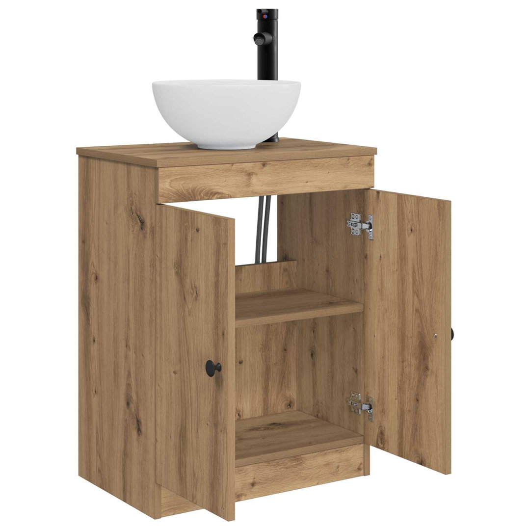 Bathroom Vanity With Sink With Shelf With Door Engineered Wood Modern
