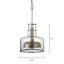 Mini-luminaire suspendu 1 lumière Clyde-23157751