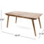 Table d'extérieur en bois 69 po - Finition pour de délicieux repas