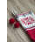 12X25" Red/Gray/White Snowflake Knit Stocking