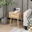 Table de chevet en bois manufacturé Deemston