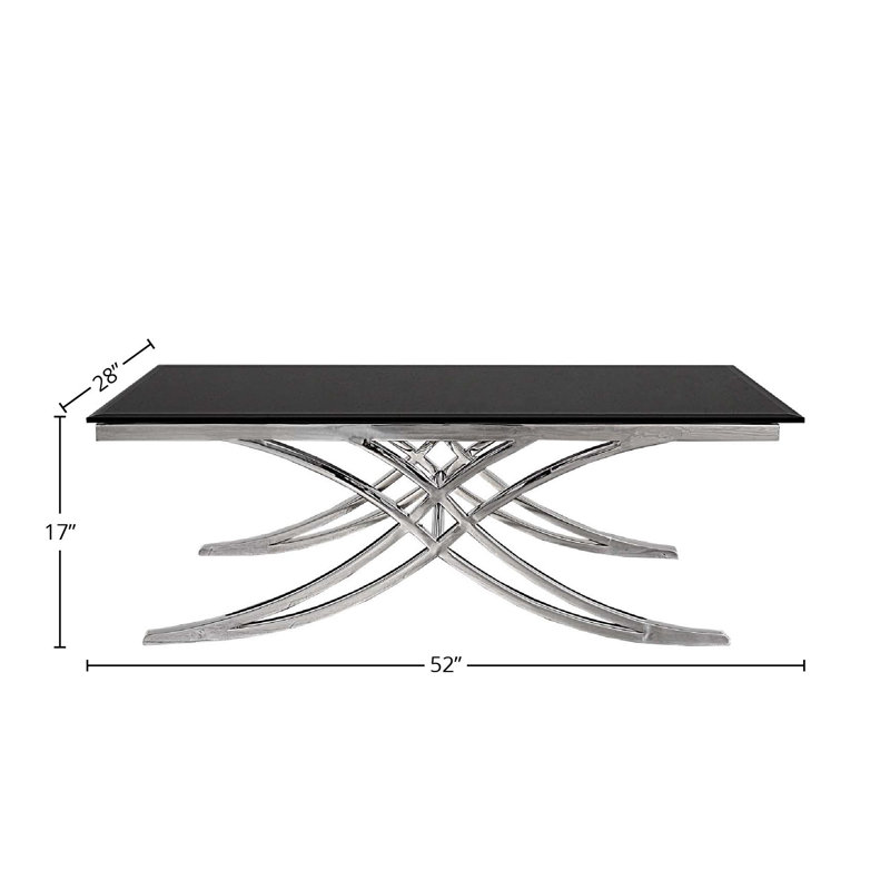 Table basse à pieds croisés