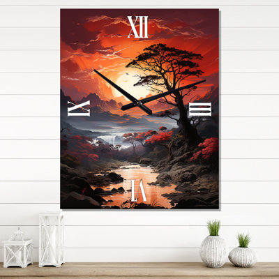Jazlene Aluminum Wall Clock