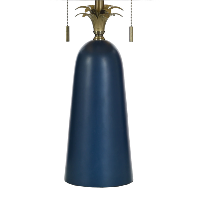 Lampe de table Poly - Bleu Latilly - Abat-jour bleu