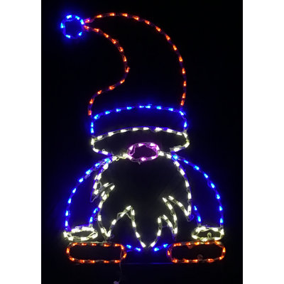 Gnome avec chapeau bleu