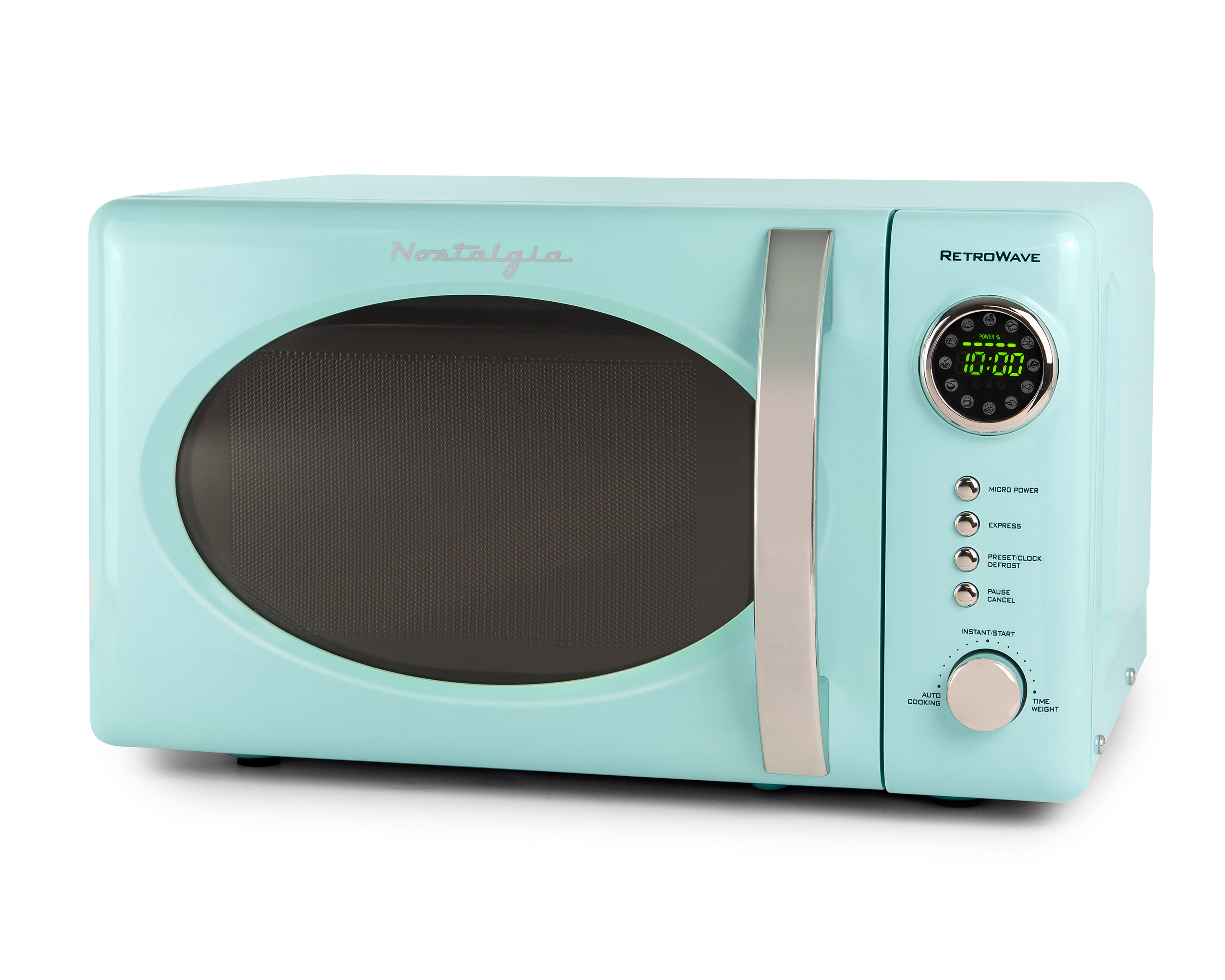 Highland 0.7-cu ft 700-Watt Countertop Microwave (Cream) in the Countertop  Microwaves department at