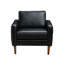 Fauteuil Mid-Century en similicuir avec siège spacieux-241785882