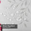 Rideau de douche imperméable à motif floral à motif floral avec 12 crochets-1414604560