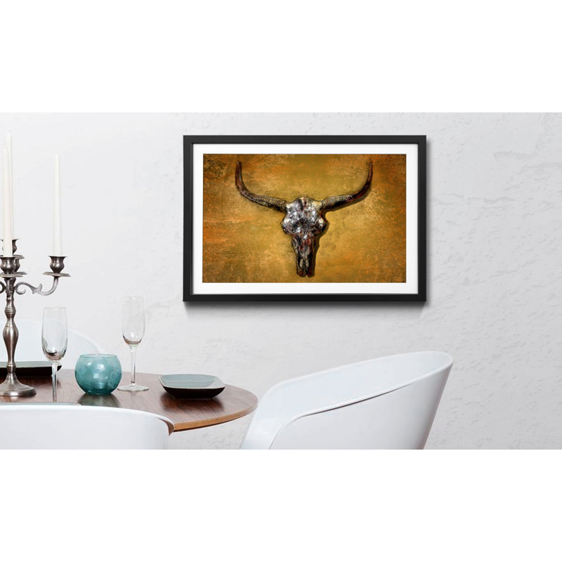 Texas Buffalo - Single Picture Frame Print, 60cm H x 80cm W
