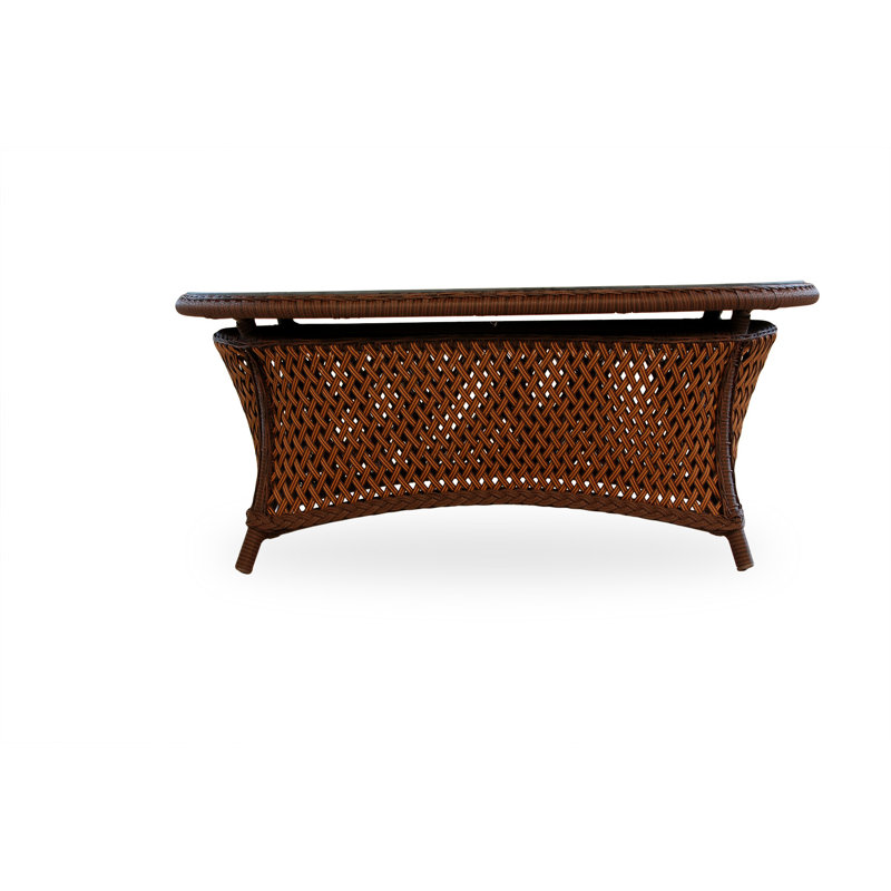Grand Traverse Outdoor Oval Coffee Table, Caramel