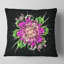 Fleur fractale parfaite en mauve et vert - coussin à imprimé floral-29463216-29463219