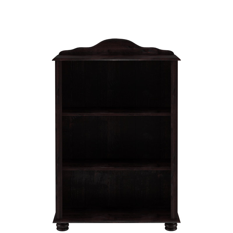 Mette 116 cm H x 77 cm W Solid Wood Standard Bookcase, Walnut