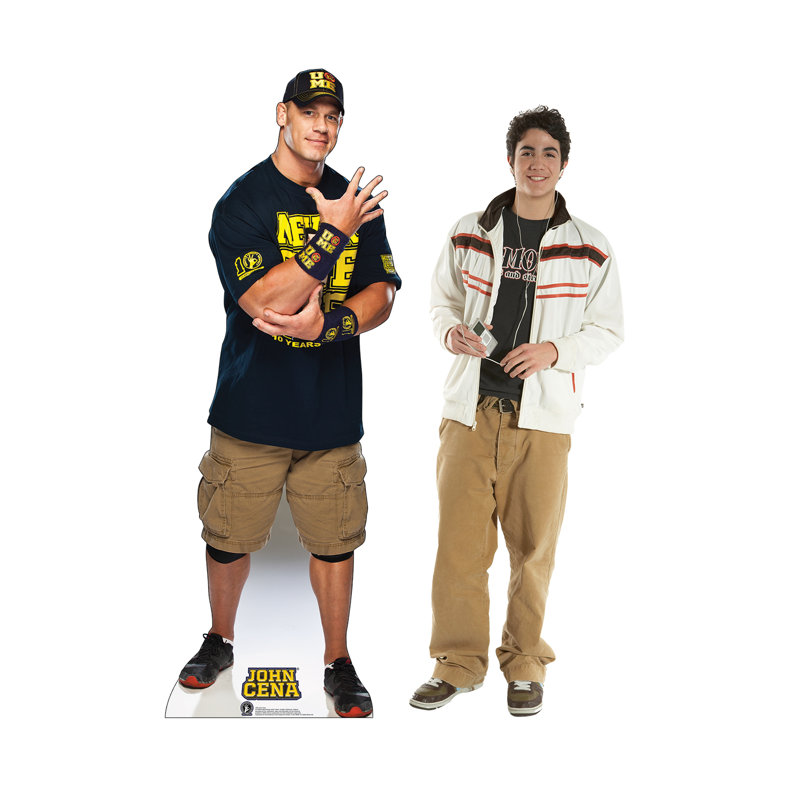 Support à carton en carton bleu marine et doré wwe john cena