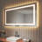 Frameless LED Light Anti-Fog Wall Bathroom Vanity Mirror with Backlit & Frontlit-91383696