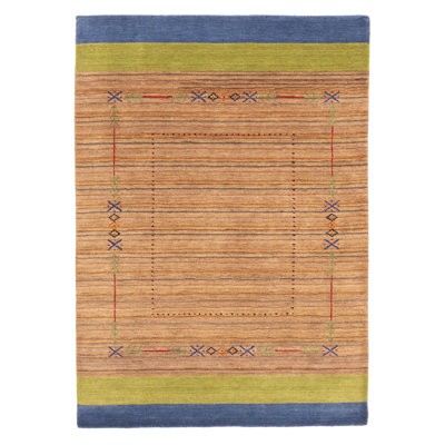 Kashkuli Gabbeh Tan Rug 3'11" x 5'8"
