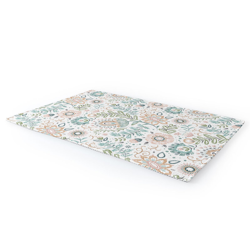 Floral Indoor Rug, Rectangle 9' x 12'