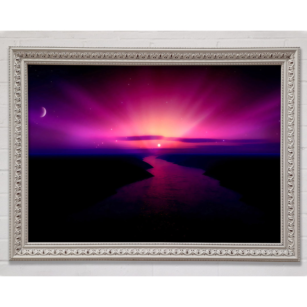 Morning Purple Sunrise - Einzelner Bilderrahmen Kunstdrucke